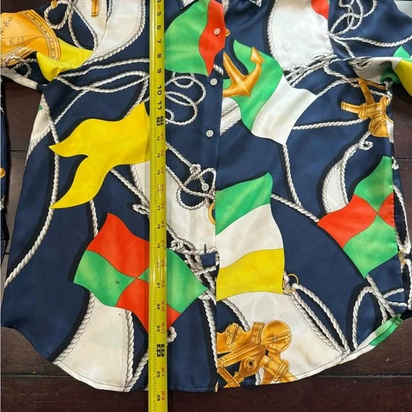 RARE Vintage 90s Polo Ralph Lauren Silk Shirt RRL - Picture 7 of 12